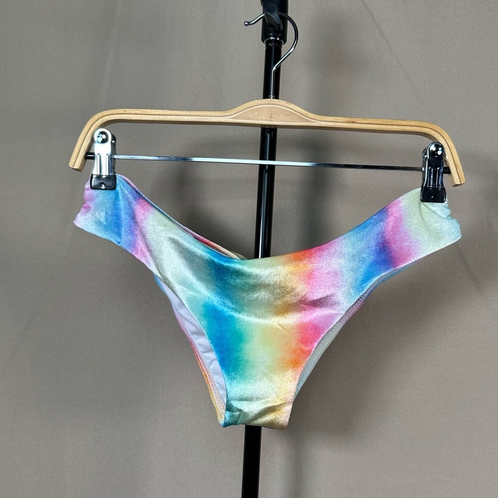 Women's Rainbow Tie-Dye Bikini Bottom